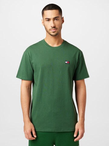 Tommy Jeans - Camiseta 'Classic' en verde: frente