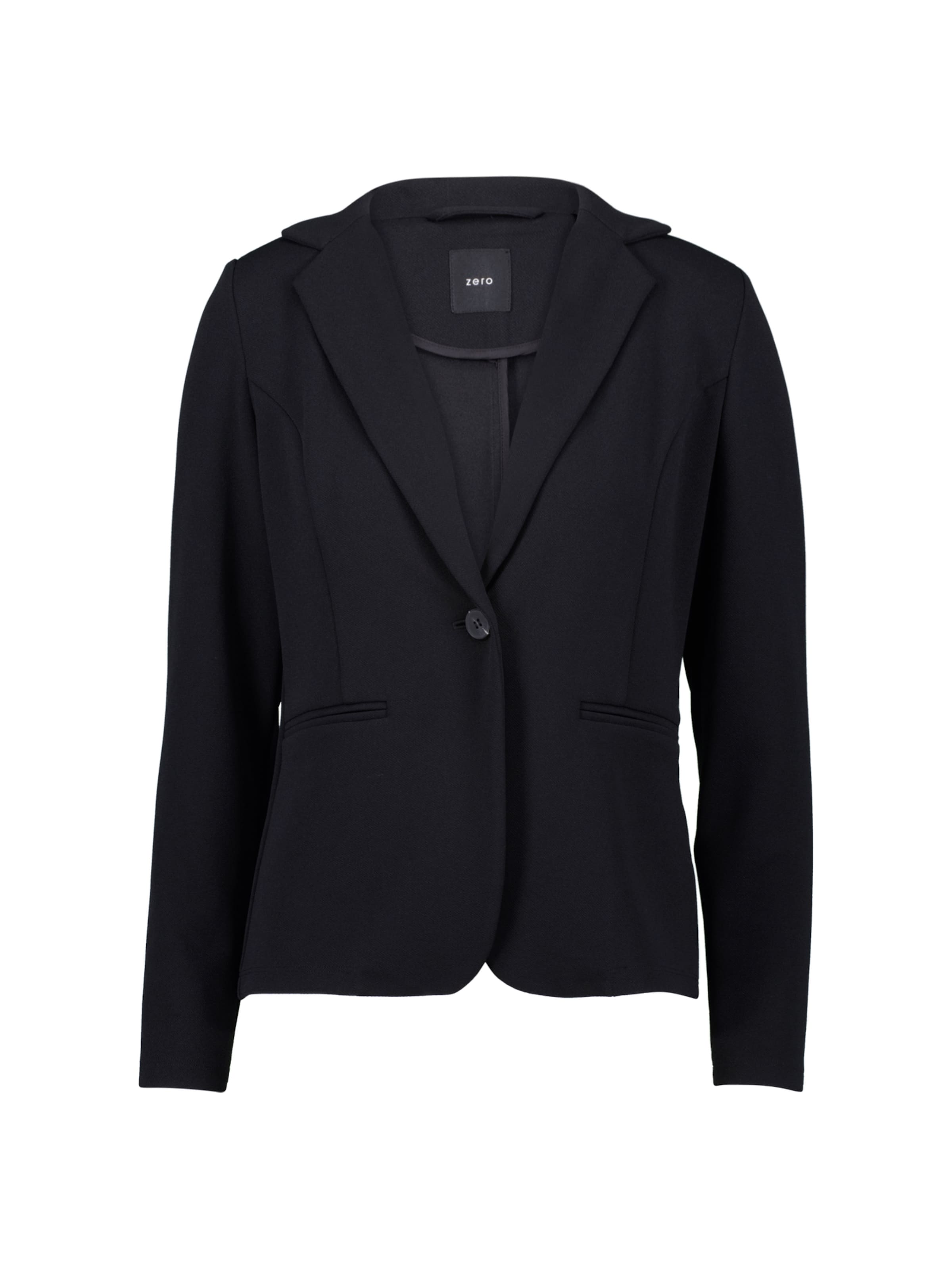 zero Blazer in Schwarz: Vorderseite