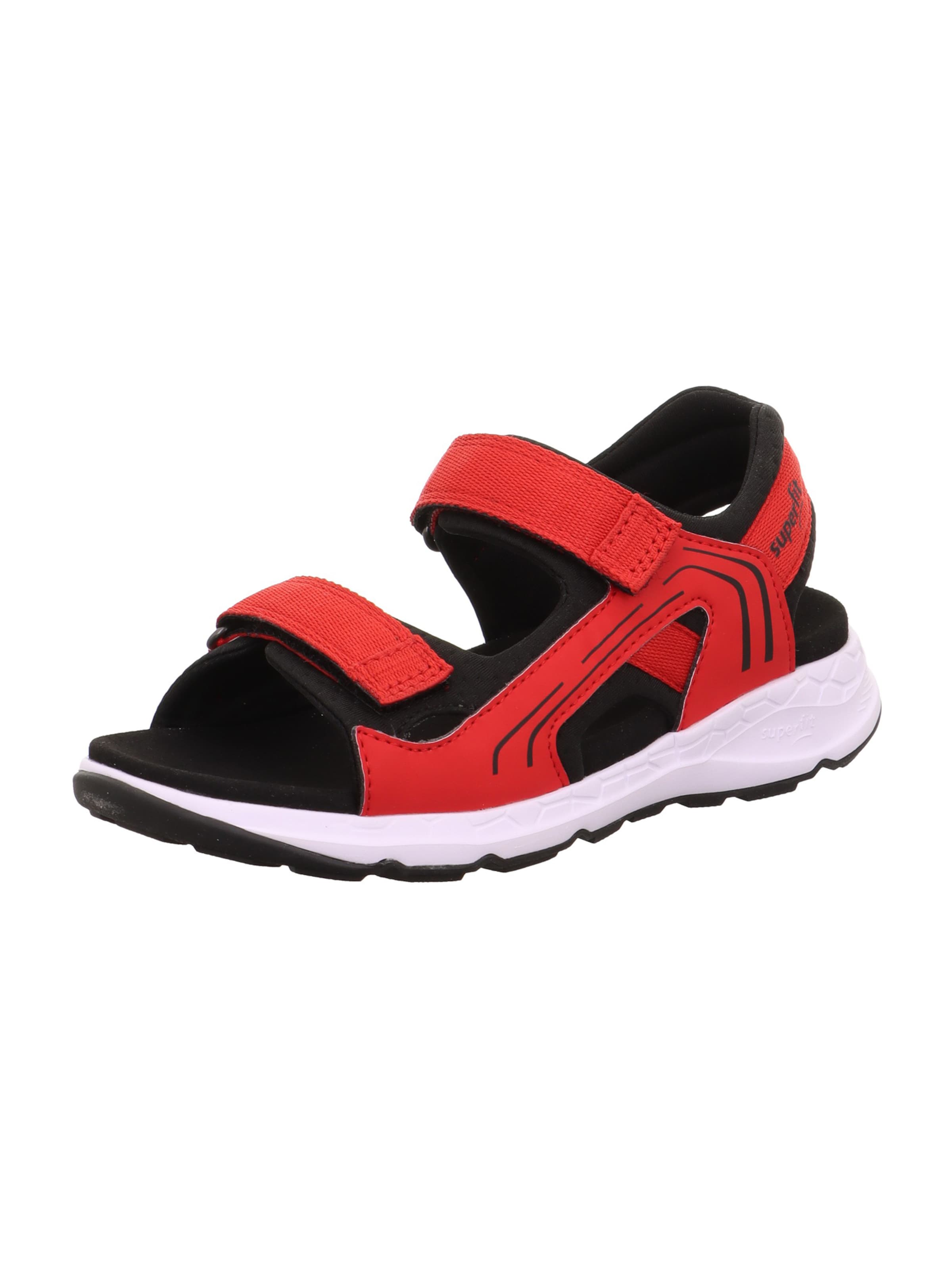 SUPERFIT Отворени обувки в червено: отпред