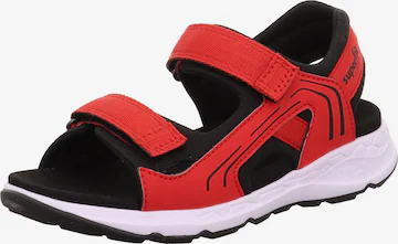 SUPERFIT Odprti čevlji | rdeča barva: sprednja stran
