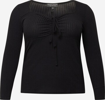 Dorothy Perkins Curve Shirt in Black: front