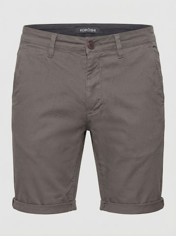 KOROSHI Regular Chinobyxa i grå