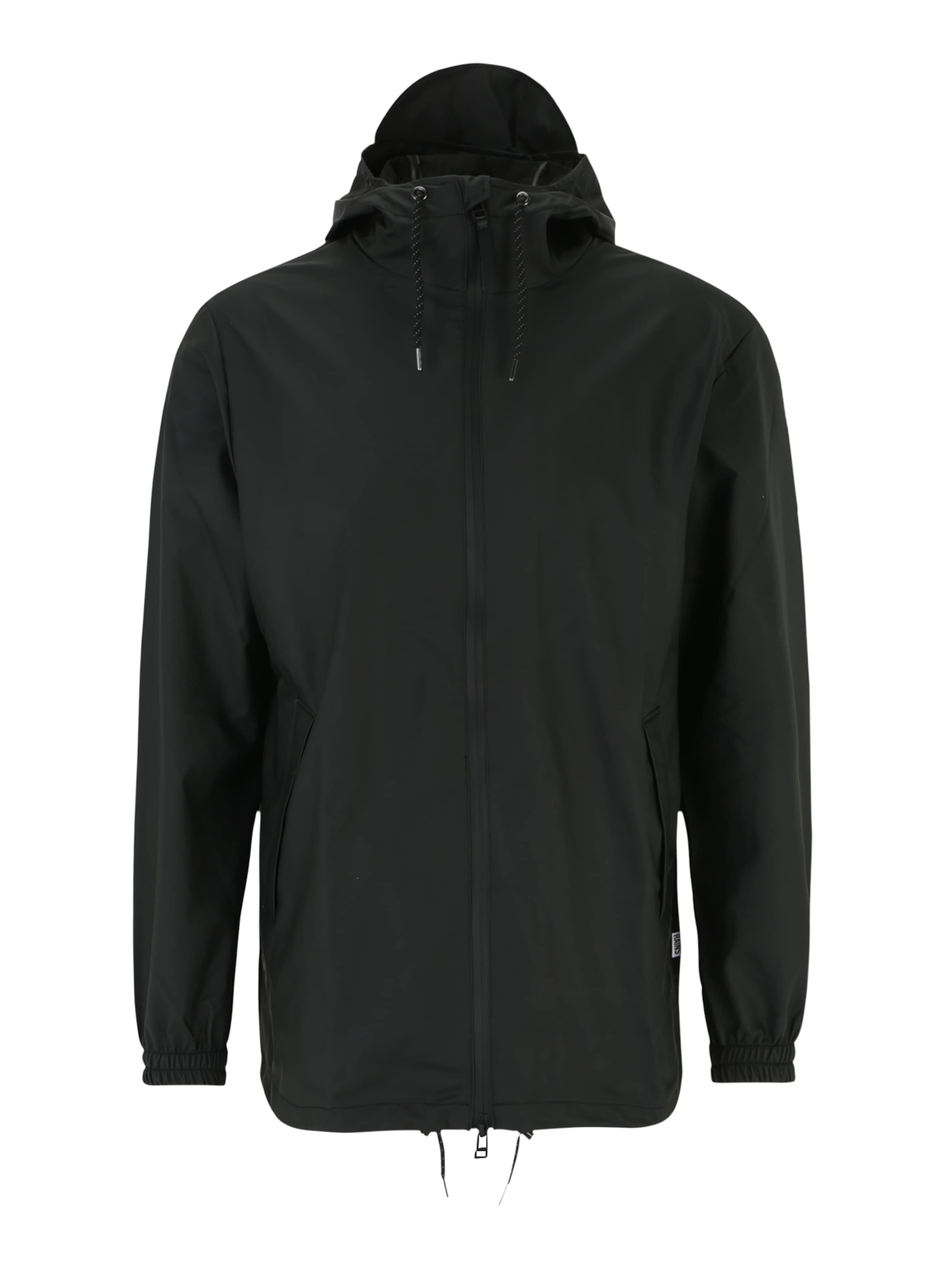 RAINS Λειτουργικό μπουφάν 'Storm Breaker' σε μαύρο: μπροστά