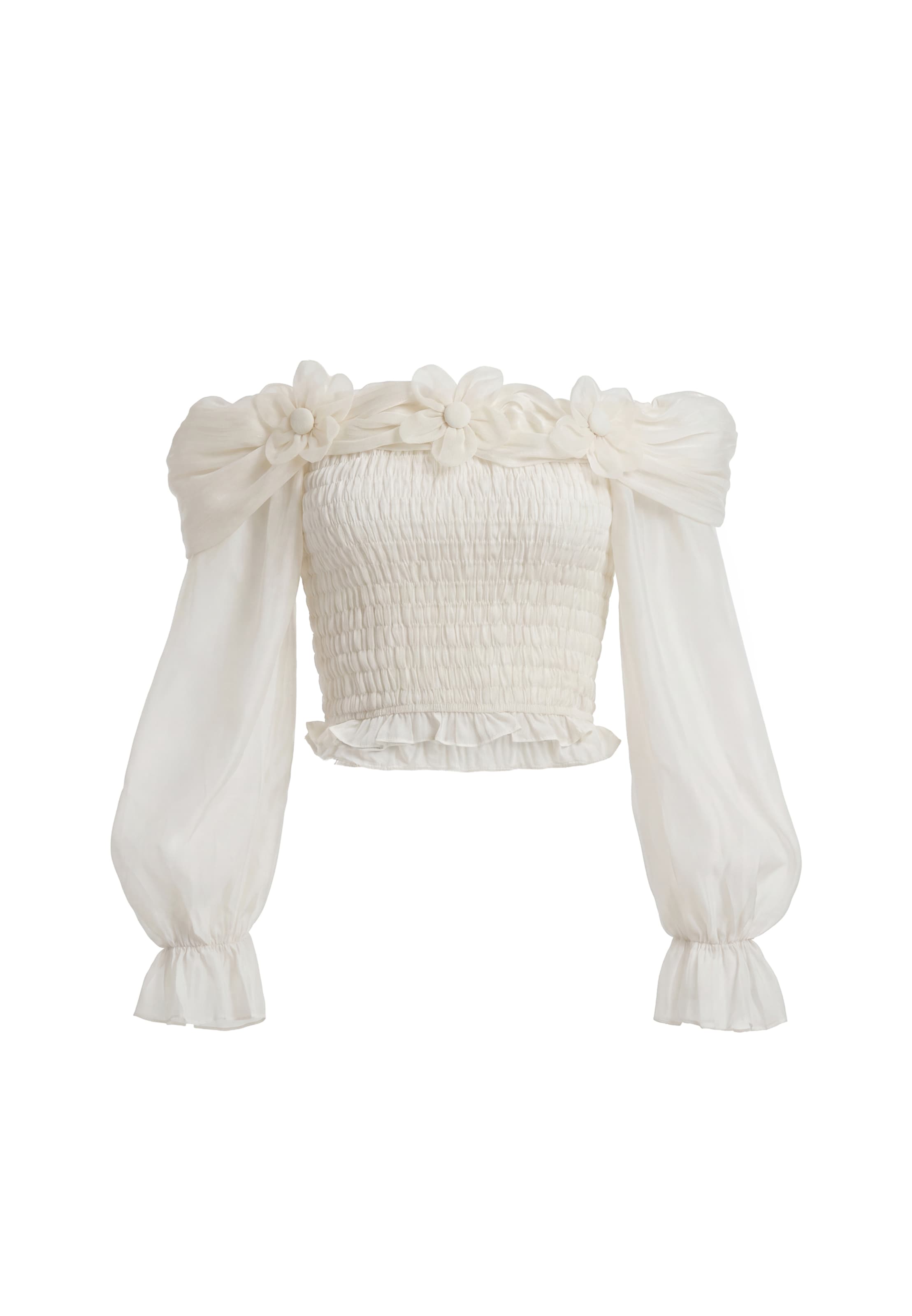 faina - Blusa en beige: frente