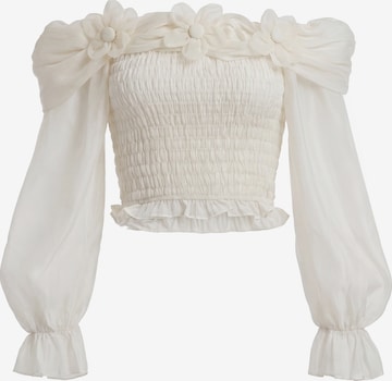 faina - Blusa en beige: frente