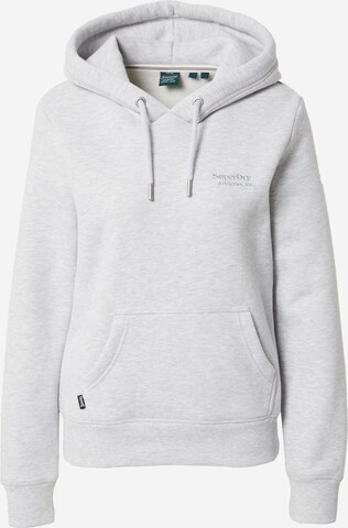 Superdry Sweatshirt 'Essential' in Grau: predná strana