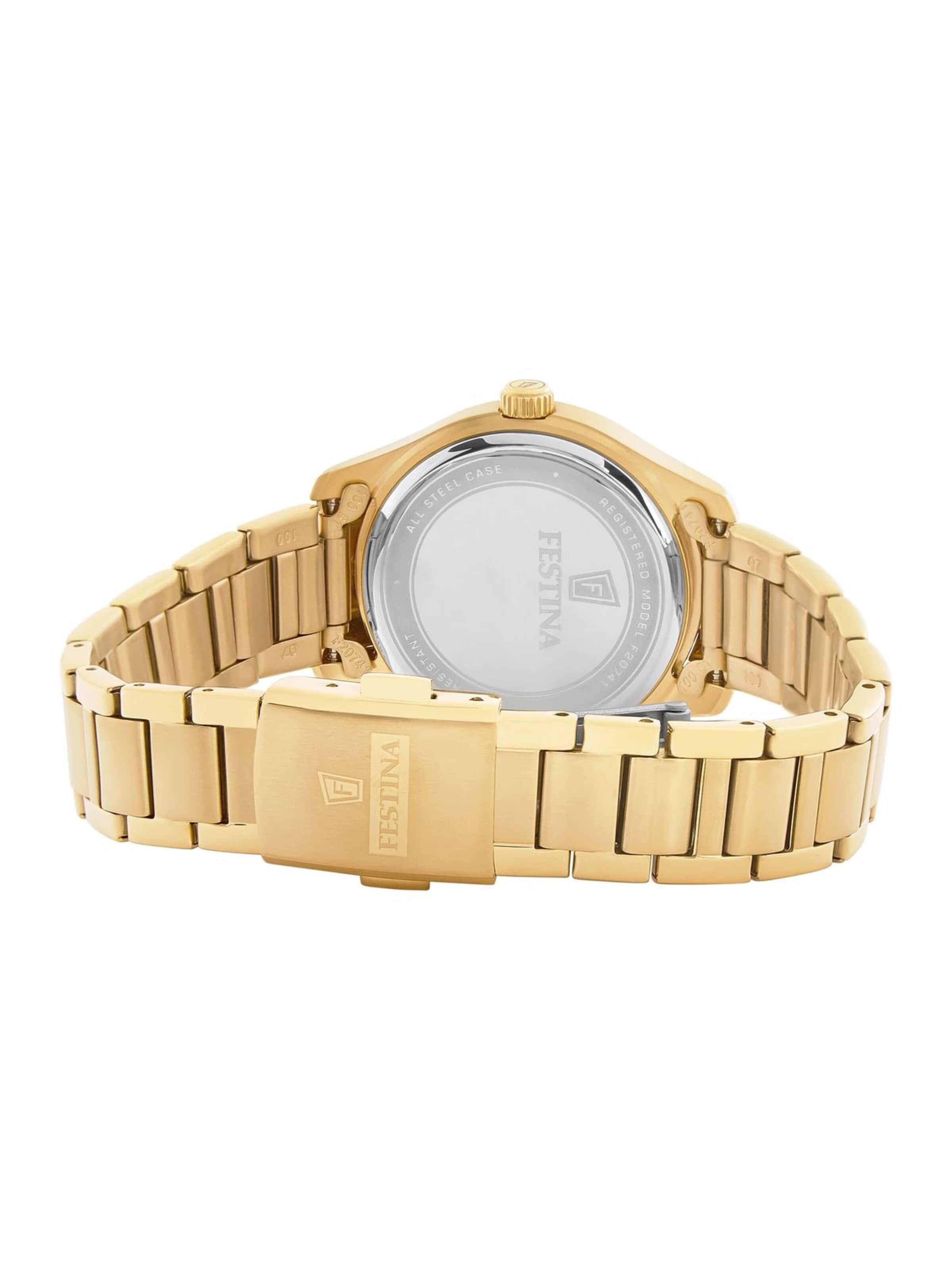 FESTINA Analog watch 'Acero Clasico' in Beige