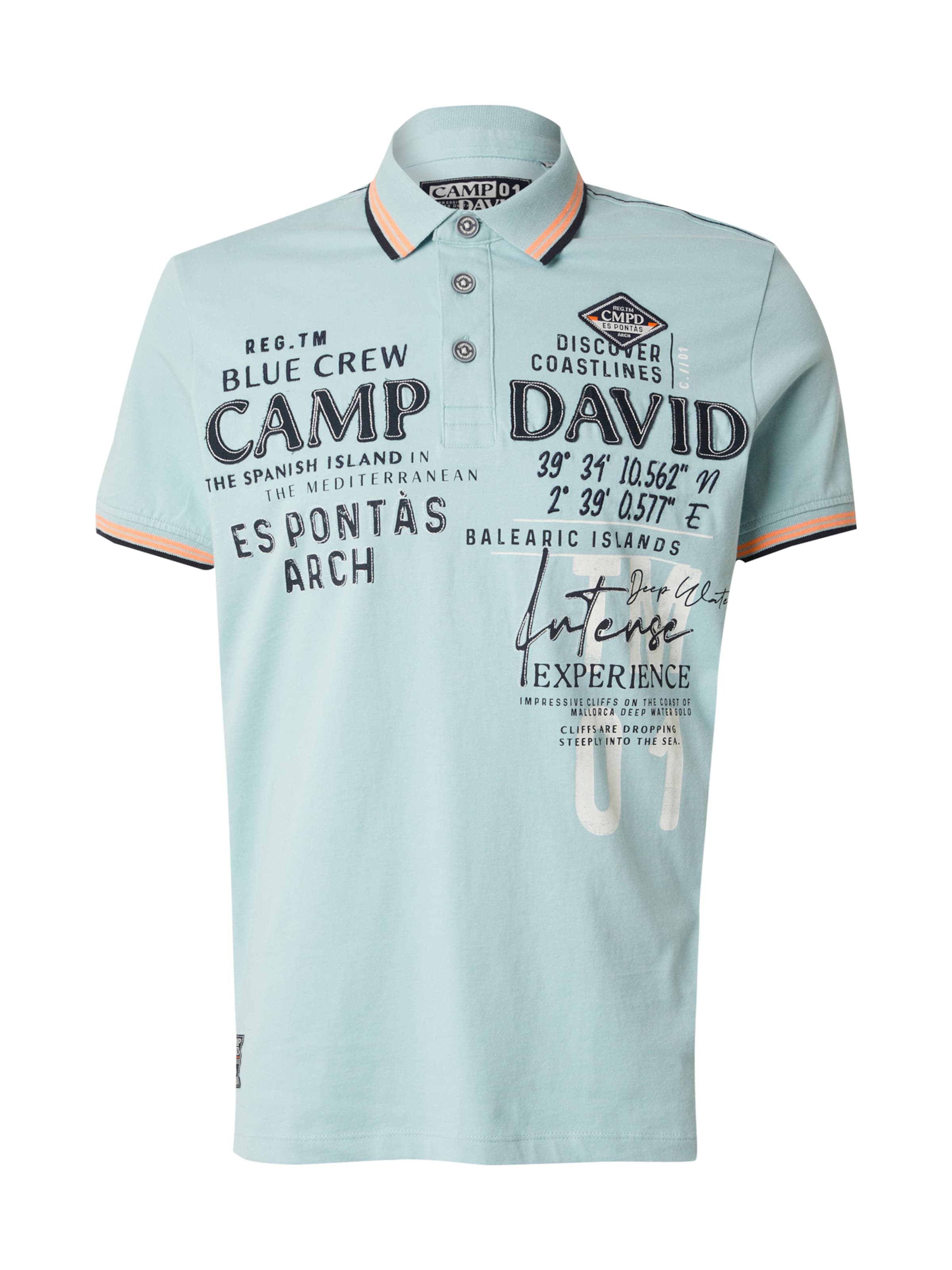 CAMP DAVID Koszulka w kolorze zielony: przód