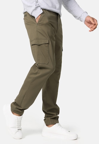Regular Pantalon cargo ' Walmie ' INDICODE JEANS en vert