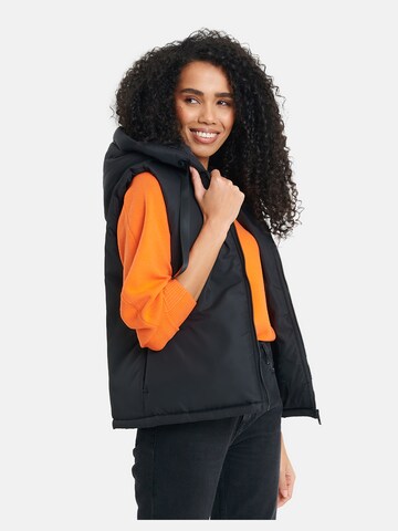Threadbare Vest 'Shelly' in Black: front