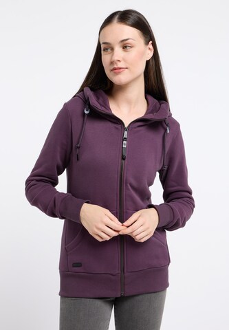 Ragwear Sweatvest 'Neskia' in Lila: voorkant