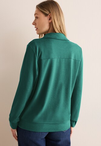 CECIL Zip-Up Hoodie in Green