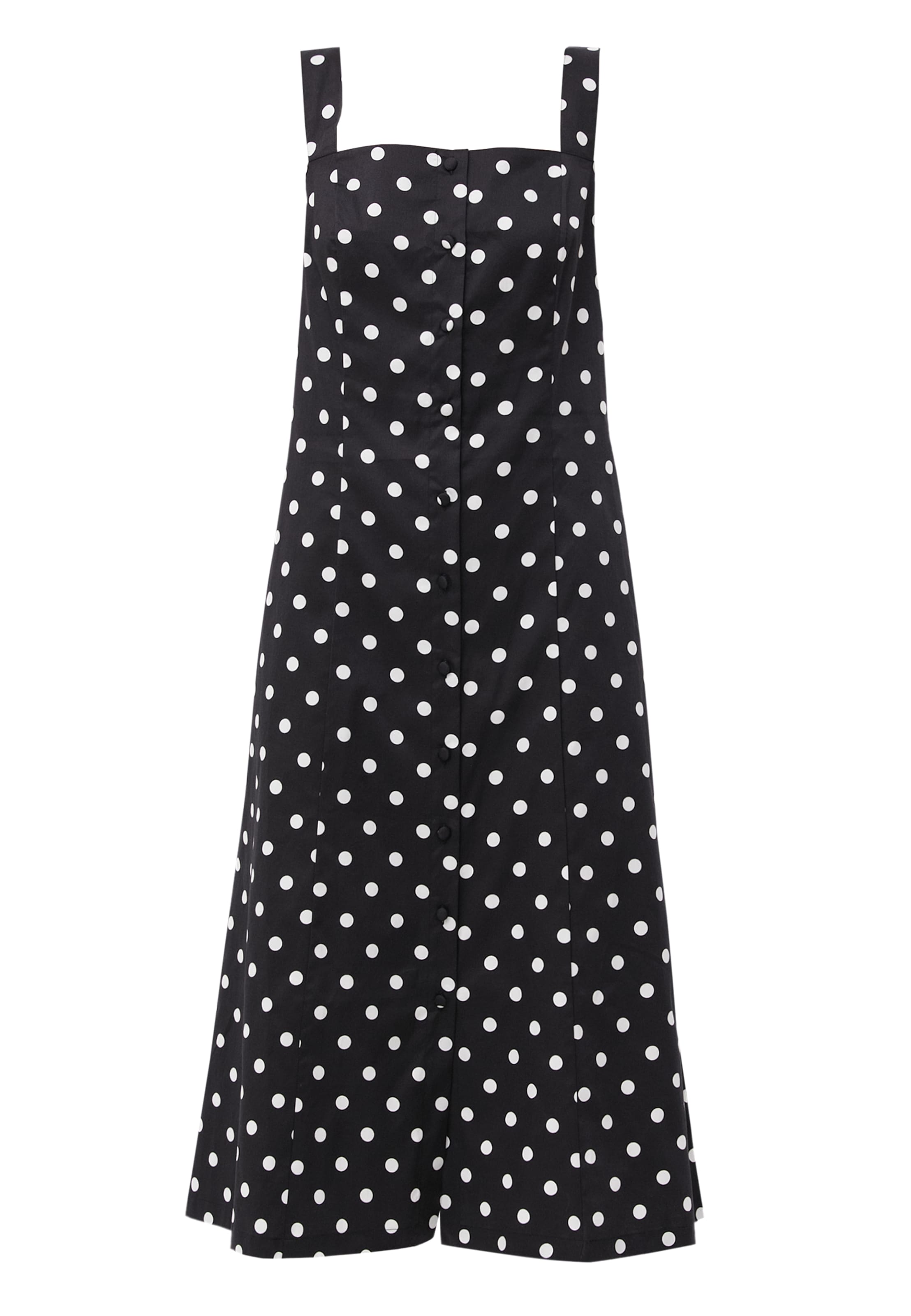 Finn Flare Sommerkleid 'Dots' in Schwarz: Vorderseite