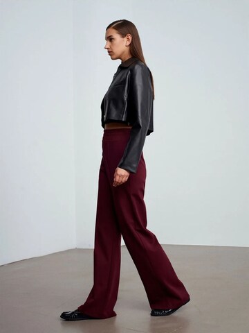 Dilvin Wide leg Pants in Red