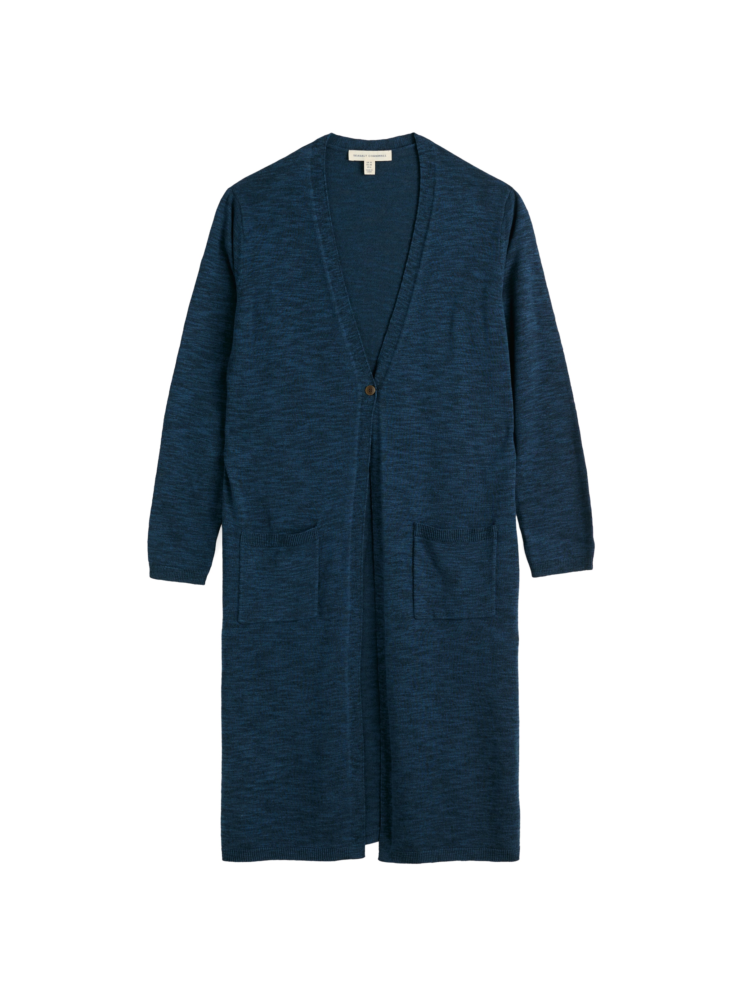 Seasalt Cornwall Gebreid vest 'Apple Rose' in Blauw: voorkant