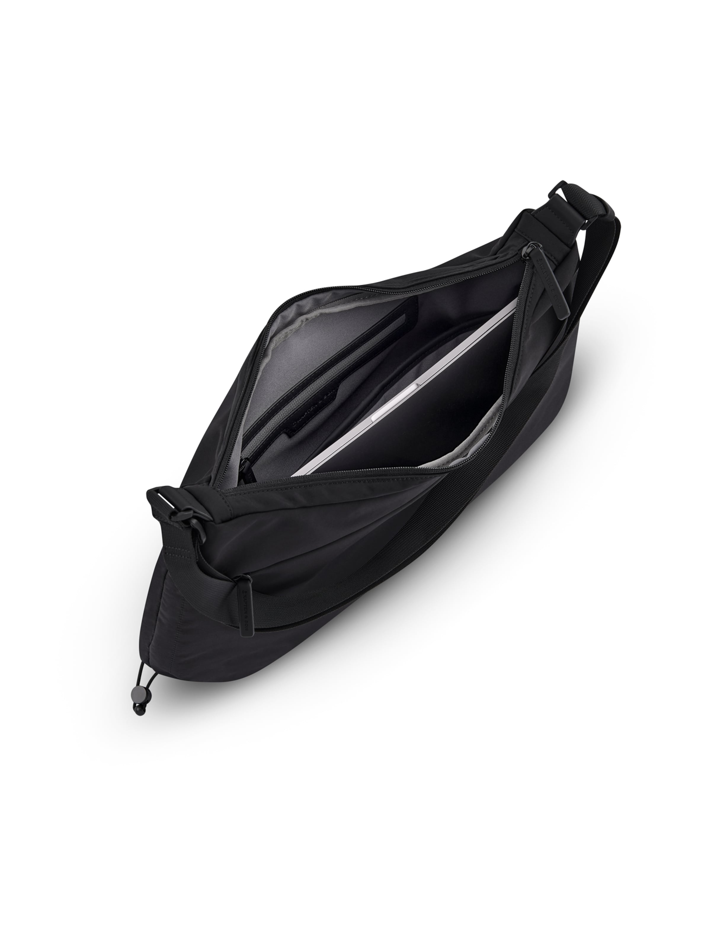 Kapten & Son Torba za čez ramo 'Skara Large' | črna barva