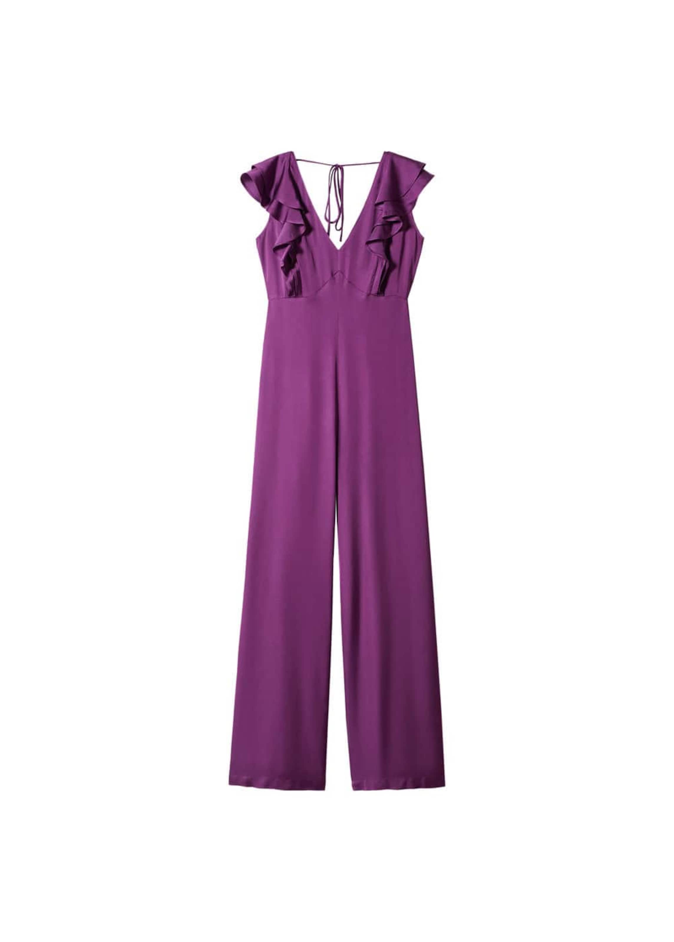 MANGO Jumpsuit 'Lia' i lilla: forside