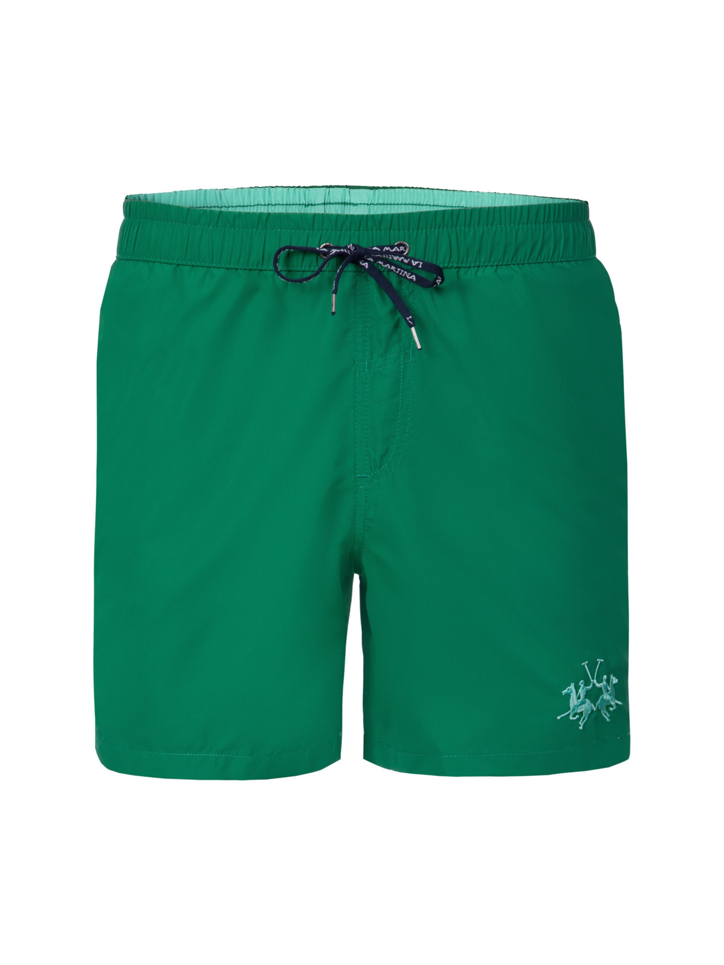 La Martina Zwembroek ' MCM001 ' in Groen: voorkant