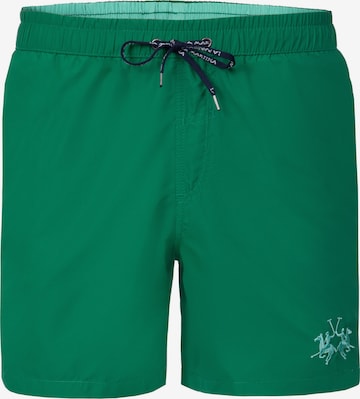 La Martina - Calções de banho ' MCM001 ' em verde: frente