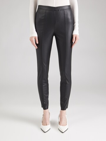 JDY Slim fit Trousers 'JDYSoya' in Black: front