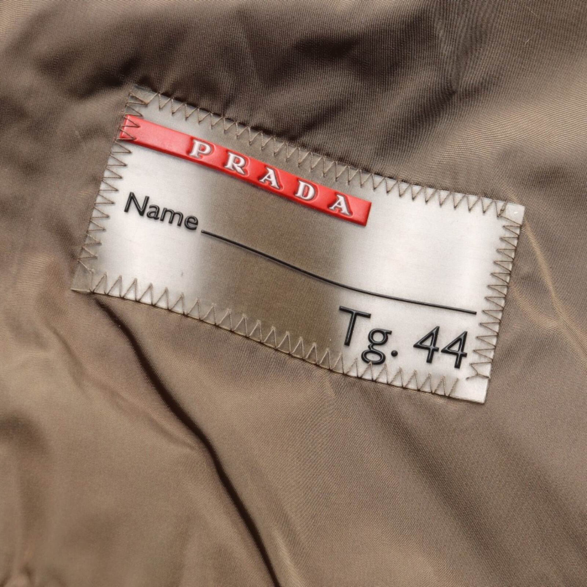 PRADA Lederjacke / Ledermantel M in Braun