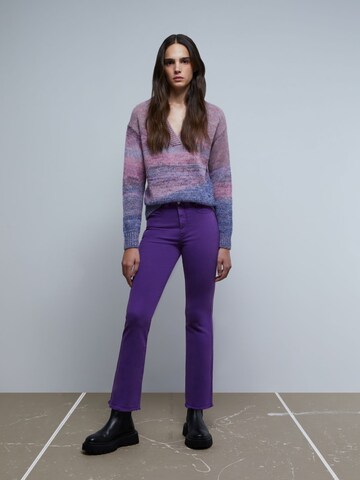 Scalpers Flared Jeans 'Luna' in Purple