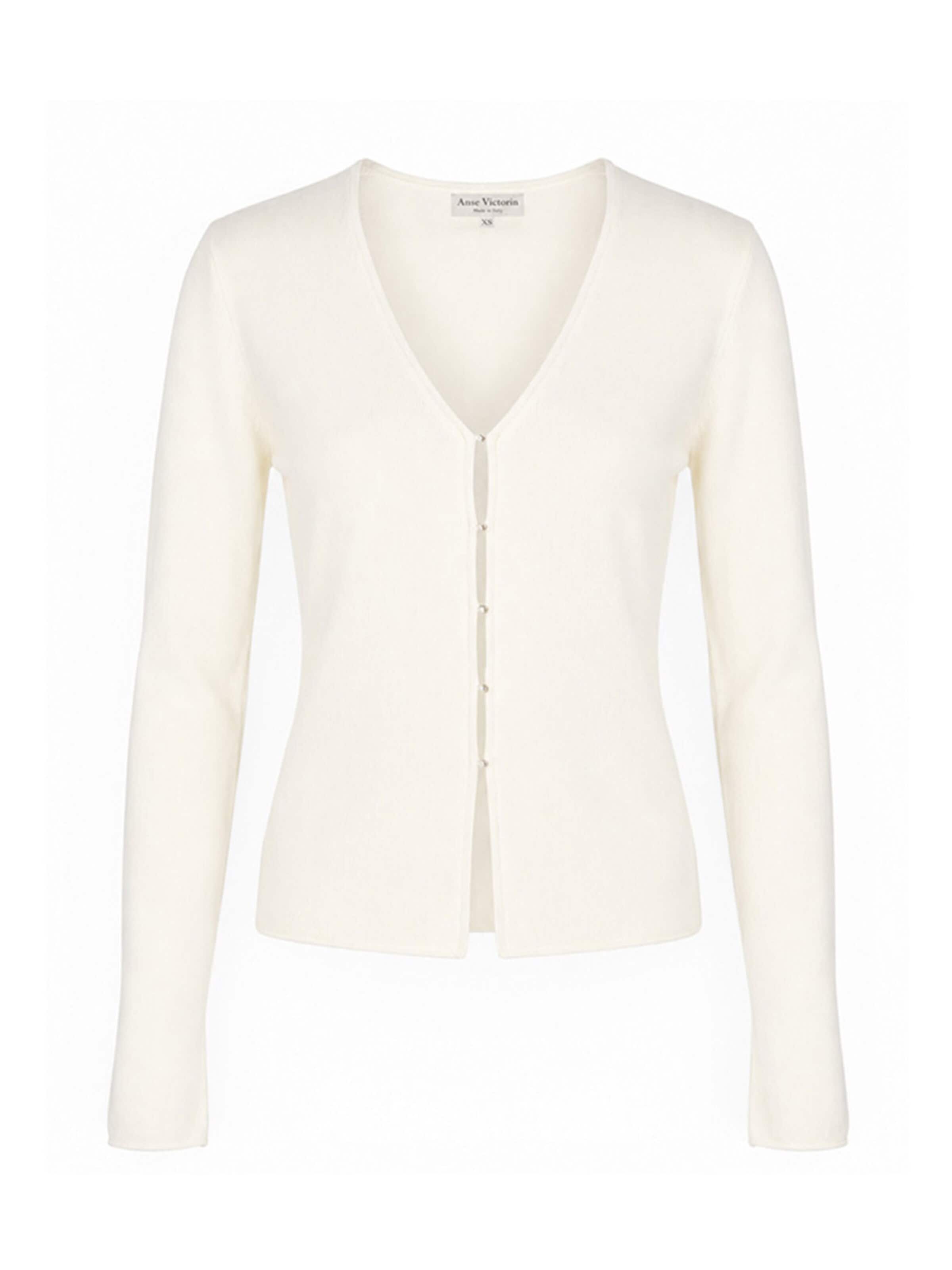 Cardigan 'Letizia' Anse Victorin en beige : devant
