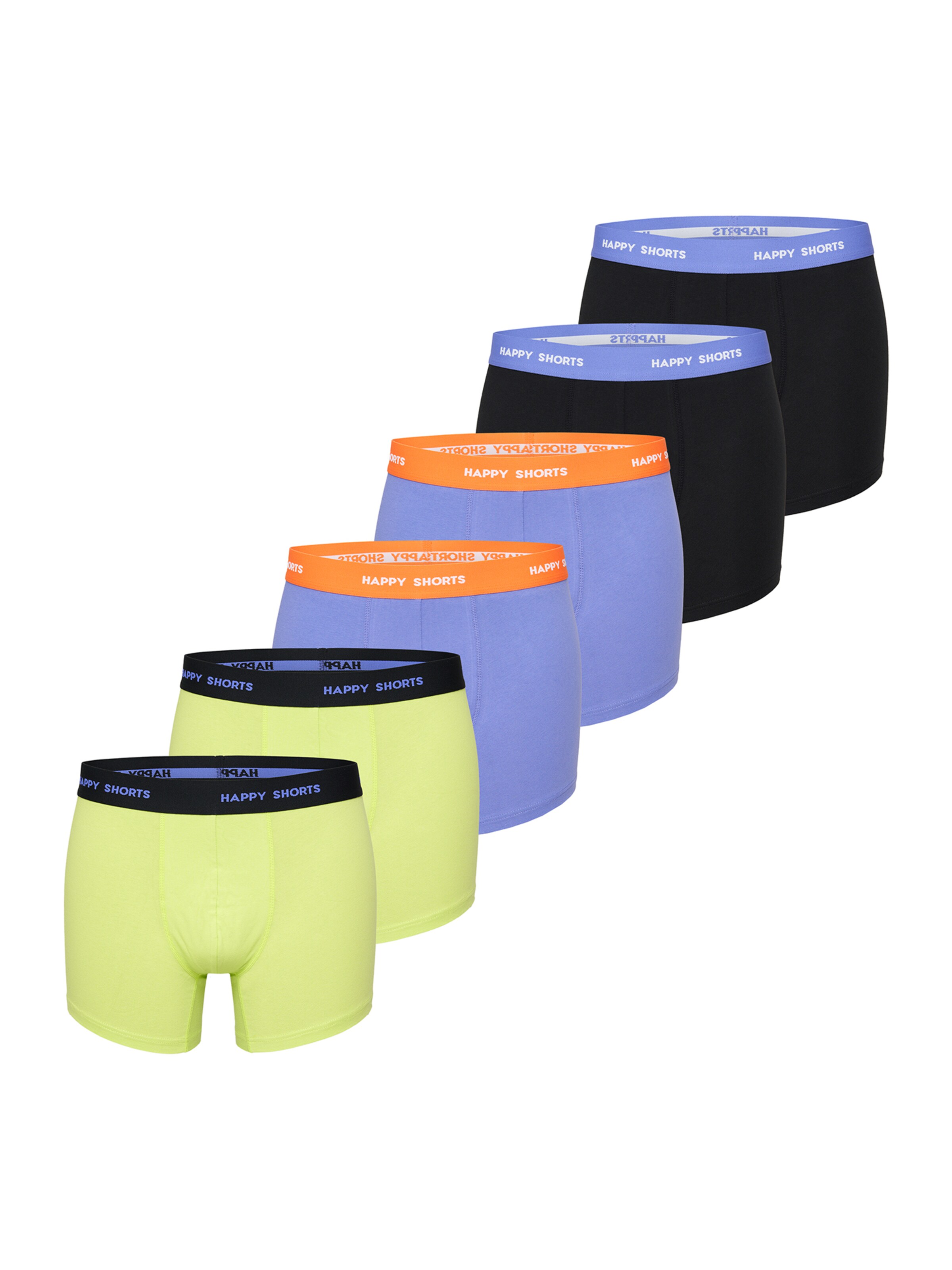 Boxers Happy Shorts en jaune : devant