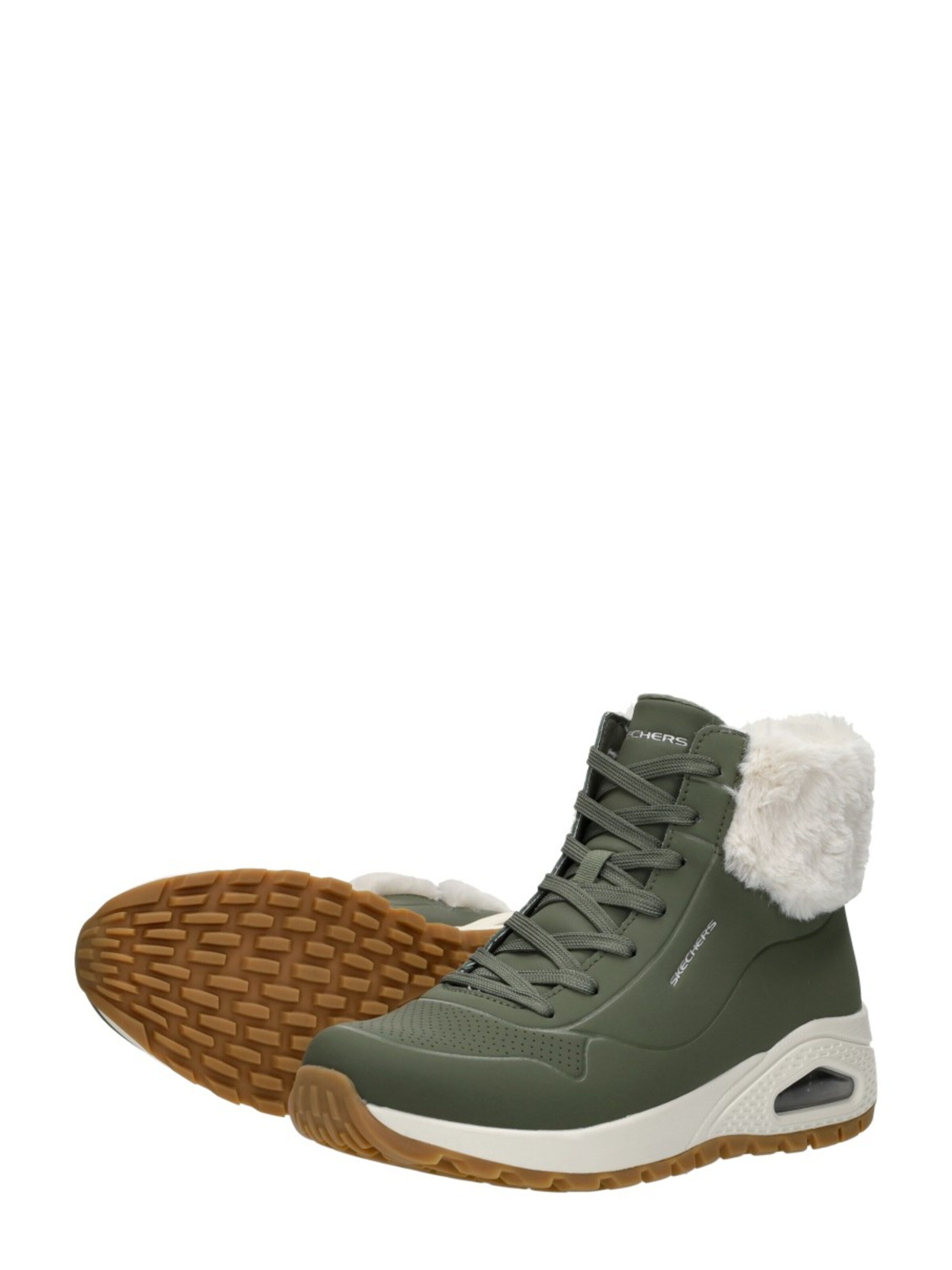 Boots 'Uno Rugged - Fall Air' SKECHERS en vert