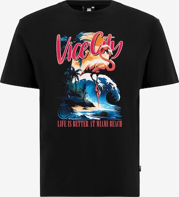 Oldskull Shirt in Black: front