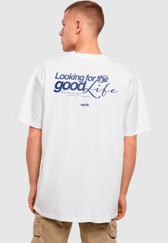 Maglietta 'Good Life Quest' di MT Upscale in bianco: frontale