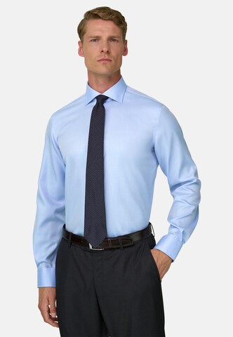 Boggi Milano Shirt in Blauw: voorkant