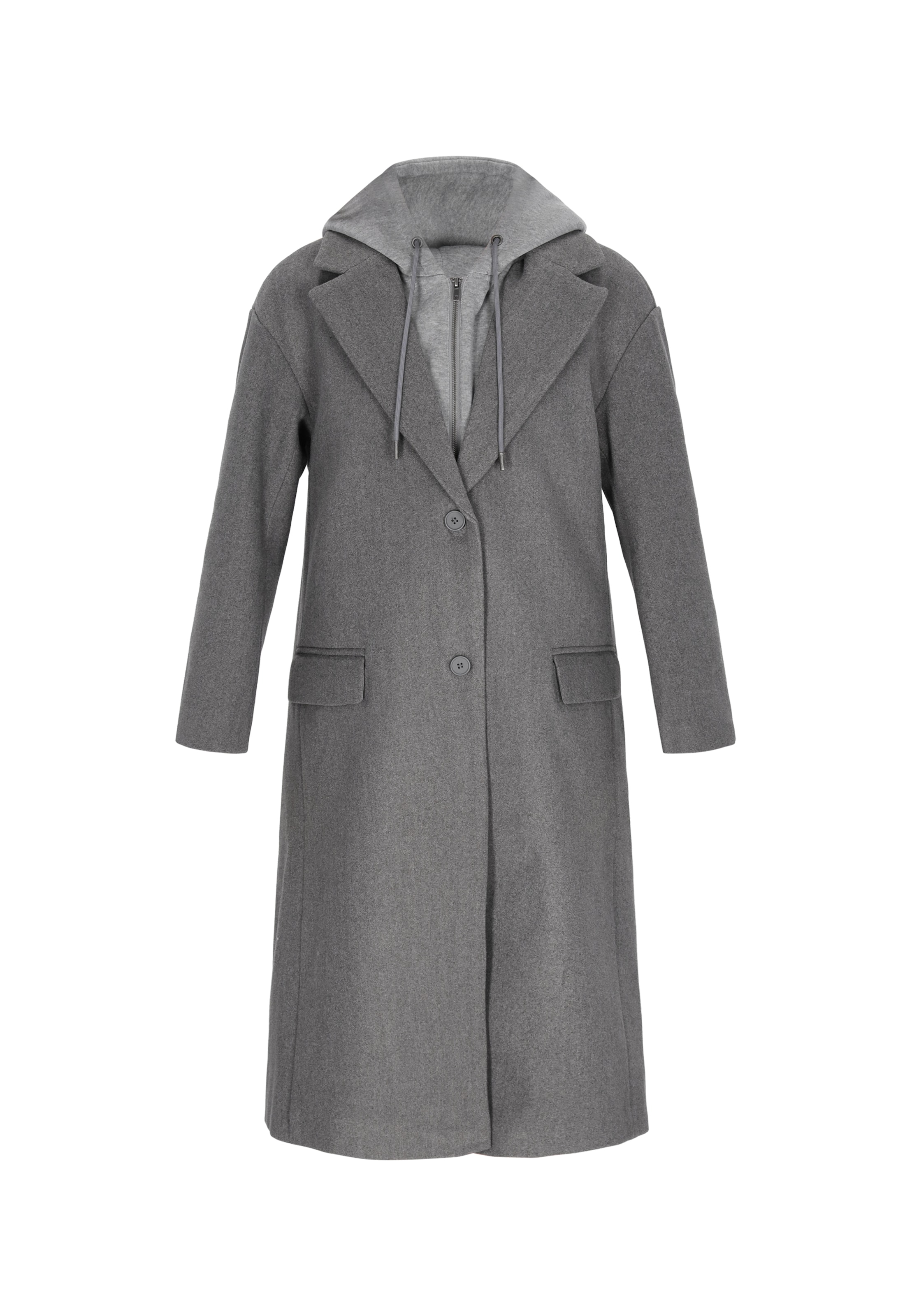 myMo ROCKS Prechodný kabát - Sivá: predná strana