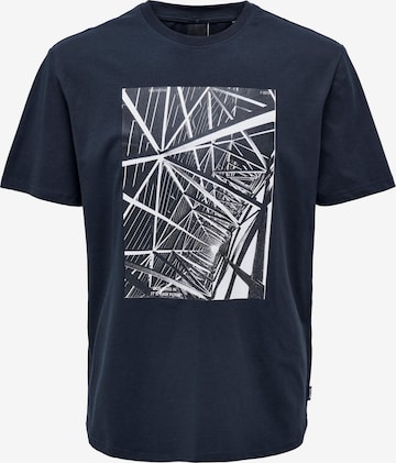 Only & Sons - Camiseta 'PAUL' en azul: frente