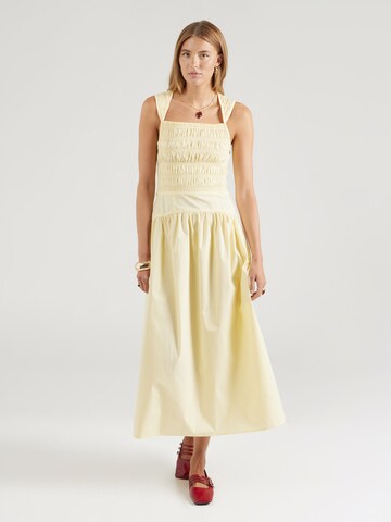 Robe TOPSHOP en beige : devant