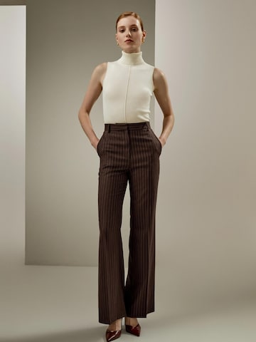 Lilysilk Trui 'Seidenstrick Rollkragen Oberteil' in Wit