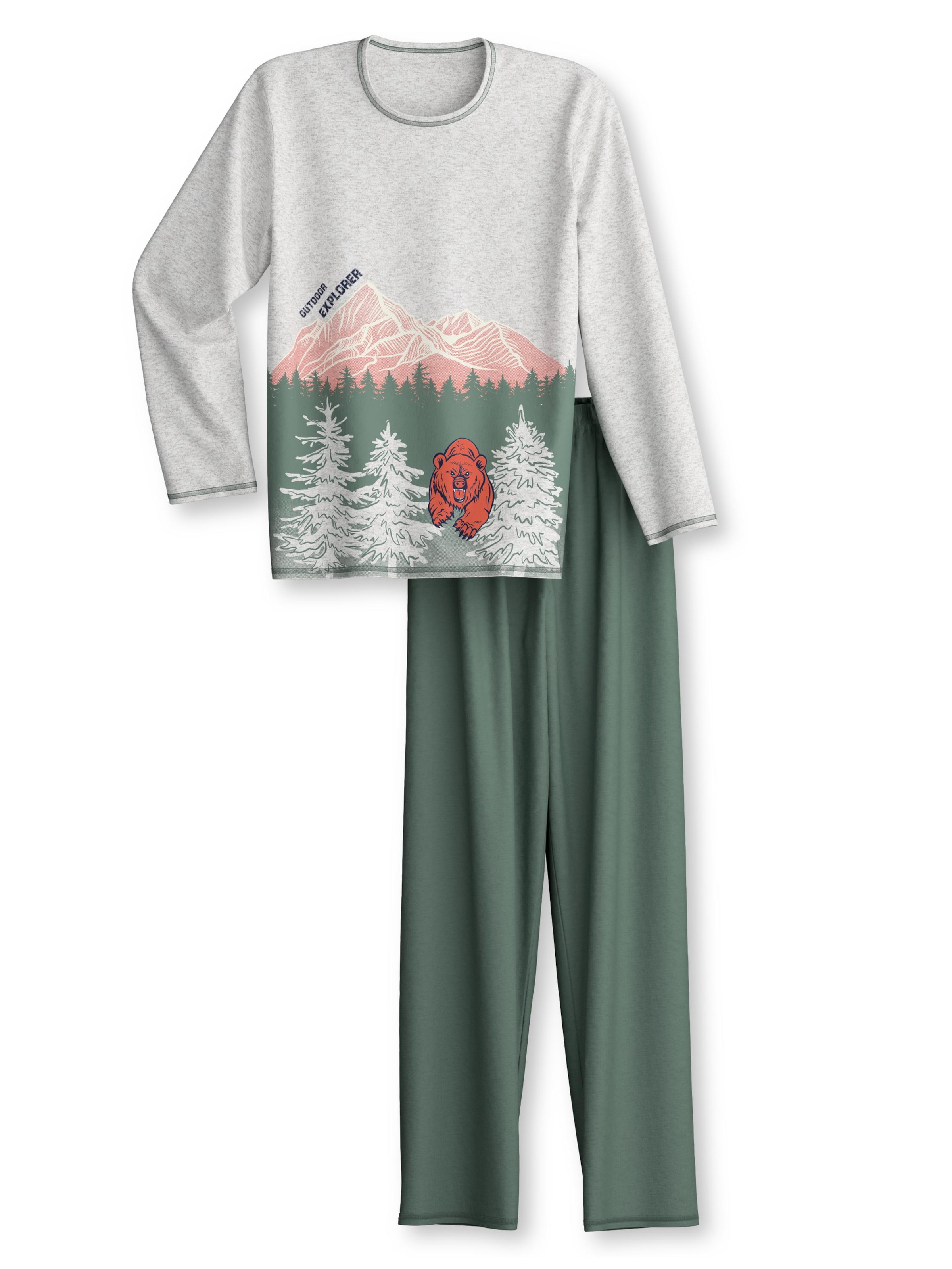CALIDA Pajamas in Grey: front