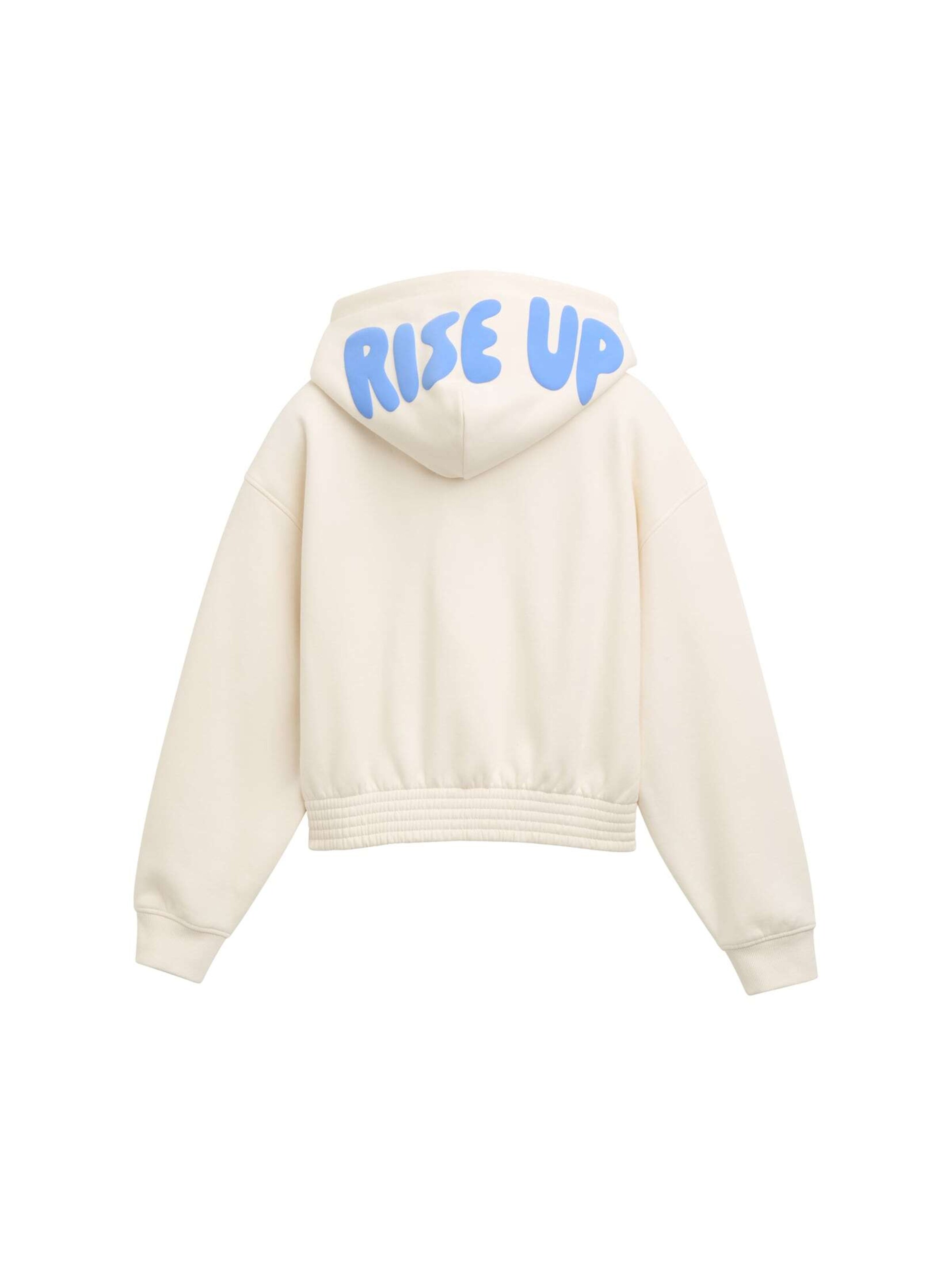 Sweat-shirt TOM TAILOR en blanc