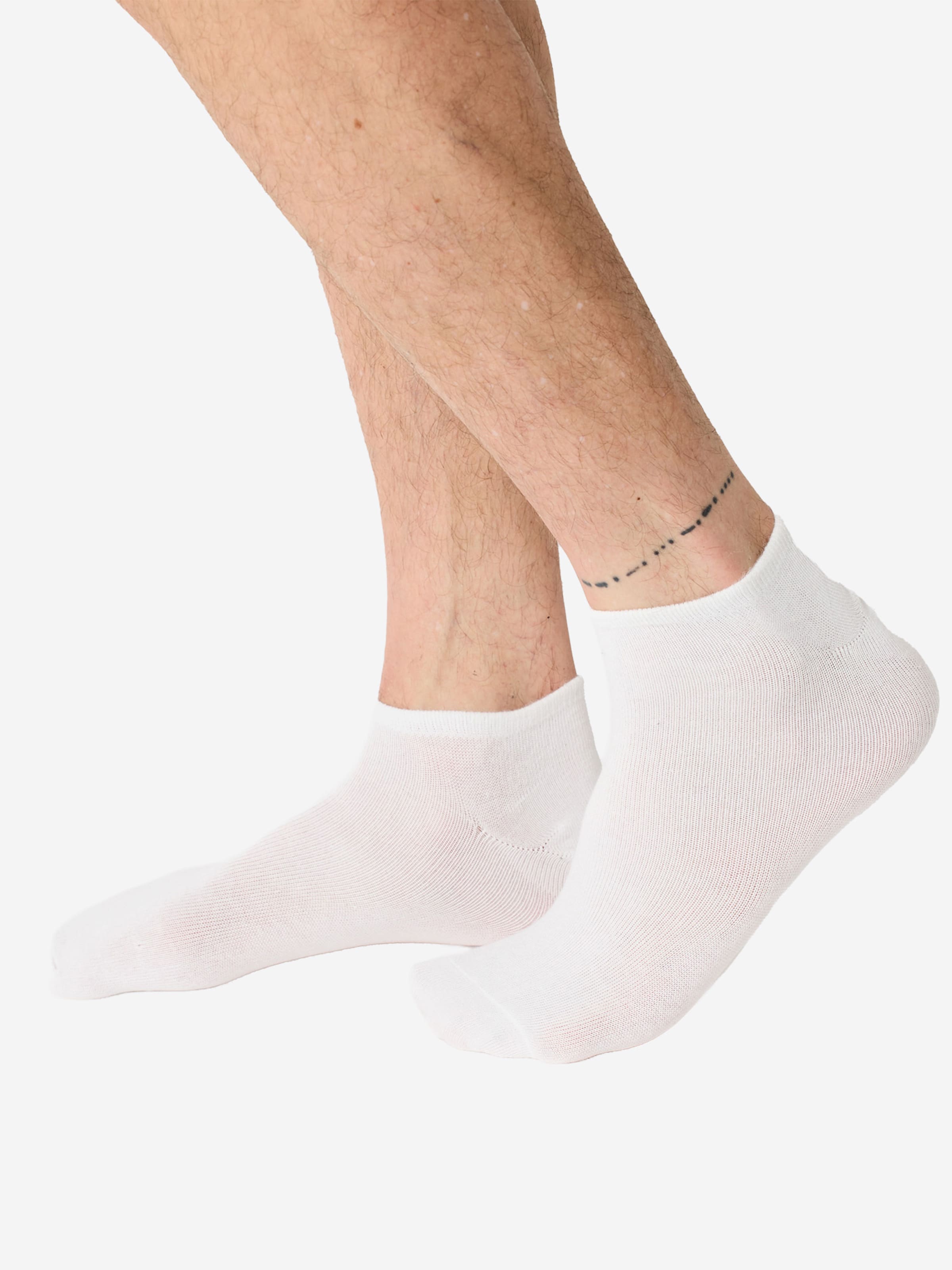 Nur Die Socks ' Baumwolle Basic Unifarben ' in White