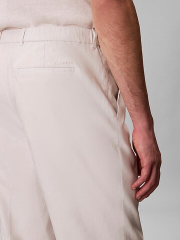Calvin Klein Regular Trousers in Beige