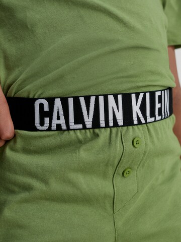 Calvin Klein UnderwearPidžama set 'Intense Power' - zelena boja