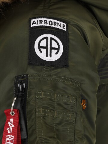 ALPHA INDUSTRIES Winter jacket 'N3B Airborne' in Green