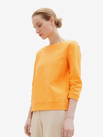 TOM TAILOR Sweatshirt in Orange