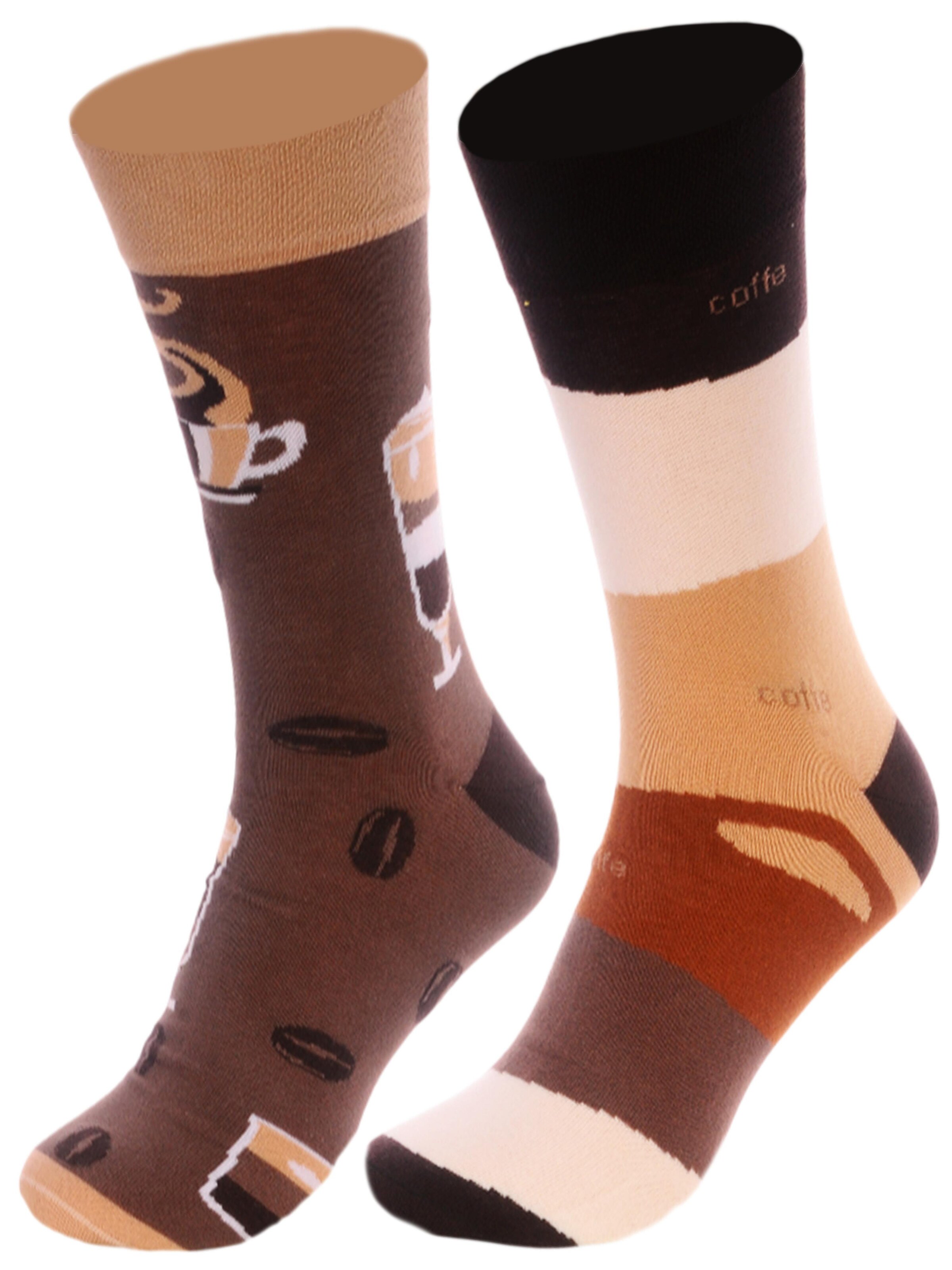 La Bortini Socks in Brown: front