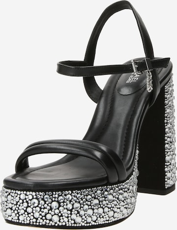 MICHAEL Michael Kors - Sandalias con hebilla 'LACI' en negro: frente