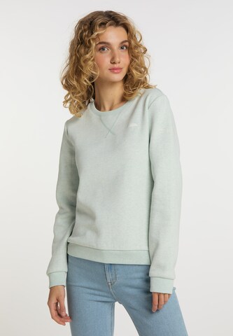 Sweat-shirt Schmuddelwedda en vert : devant