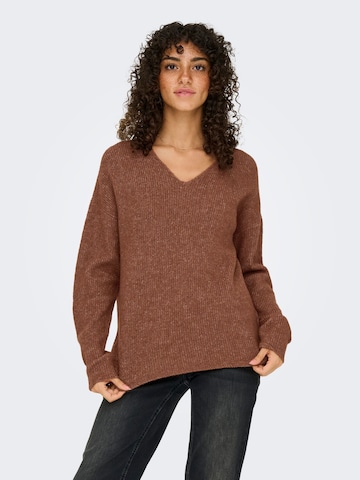 ONLY Trui 'CAMILLA' in Bruin: voorkant