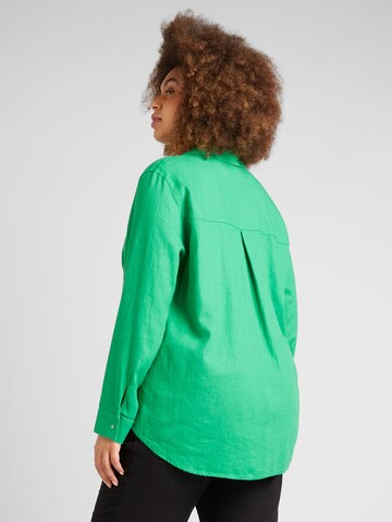 ONLY Carmakoma Bluzka 'CARO' w kolorze zielony