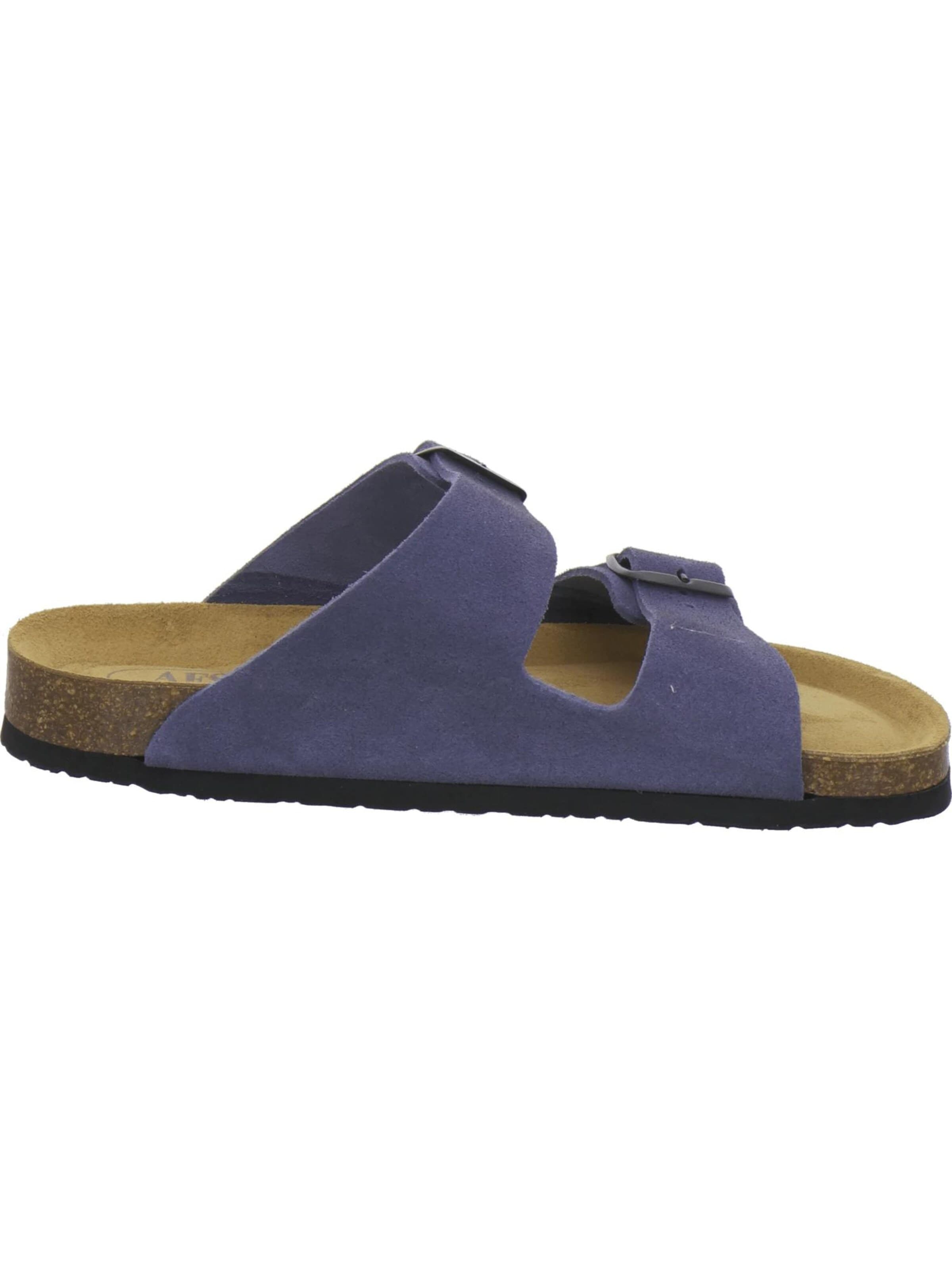 Mule 'Pantoletten Herren Zweischnaller azzuro Veloursleder' AFS-Schuhe en bleu