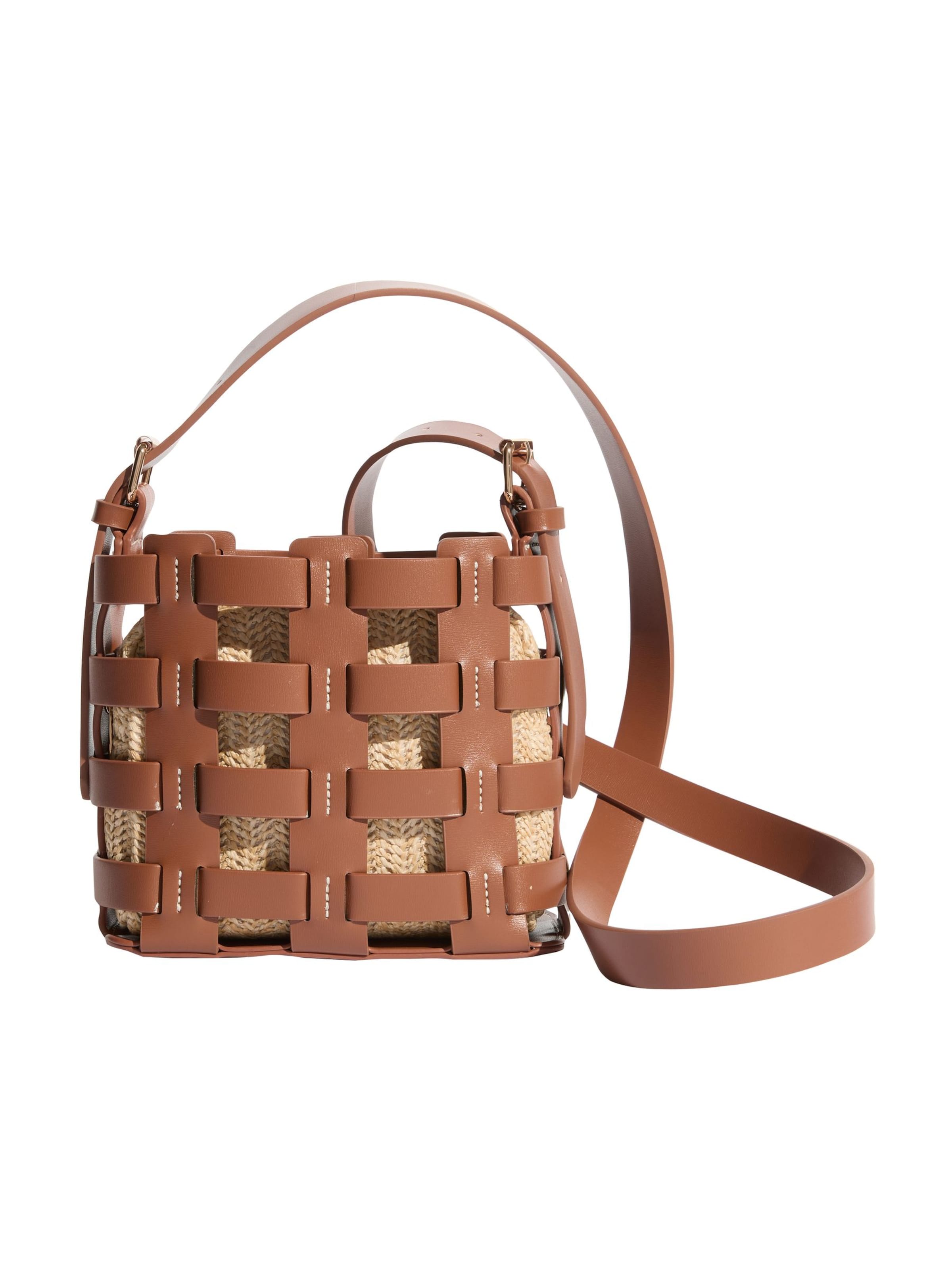 love & roses Umhängetasche in Braun: Vorderseite